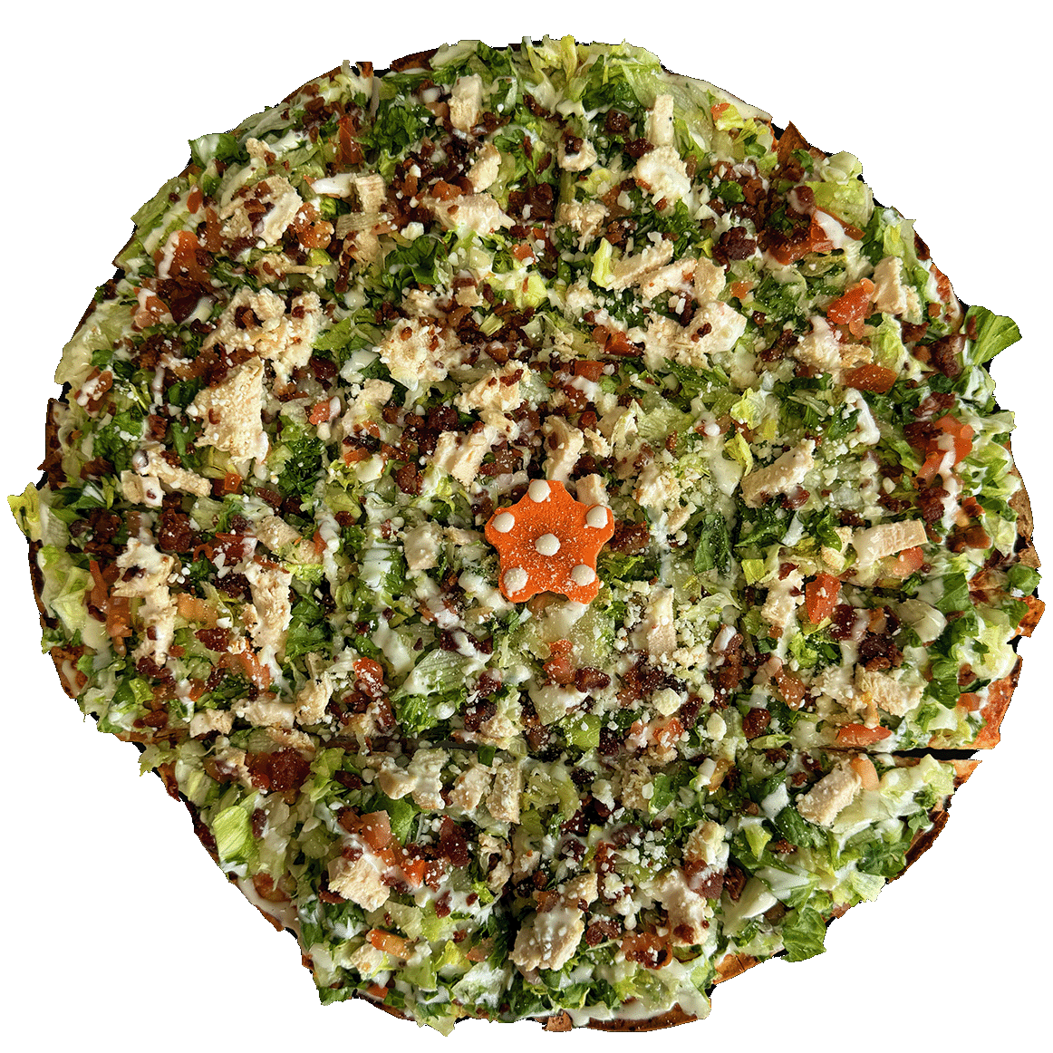 Chicken Caesar Pizzalad